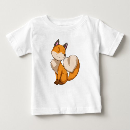 Fox with Heart Baby T_Shirt