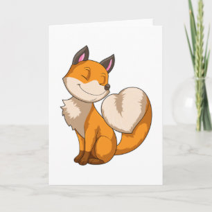 Fox with Heart Card