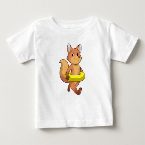 Fox with Lifebuoy Baby T_Shirt