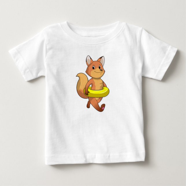 Fox with Lifebuoy Baby T-Shirt (Front)