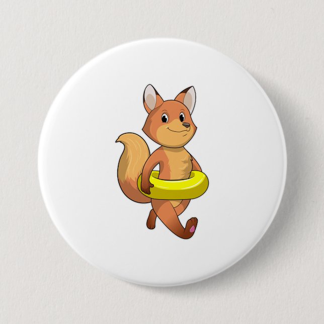 Fox with Lifebuoy Button (Front)