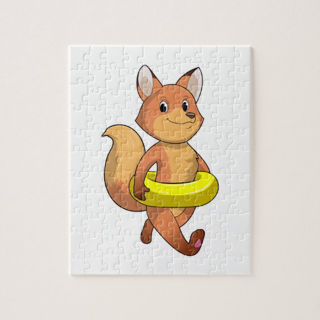 Fox with Lifebuoy Jigsaw Puzzle (Vertical)