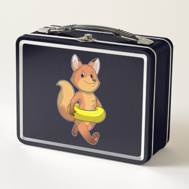 Fox with Lifebuoy Metal Lunch Box (Front)