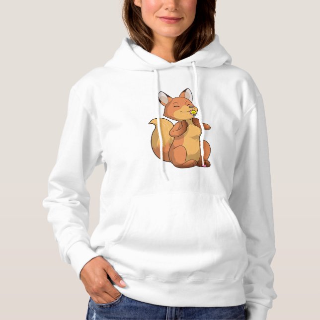 Fox with Lollipop Hoodie (Front)