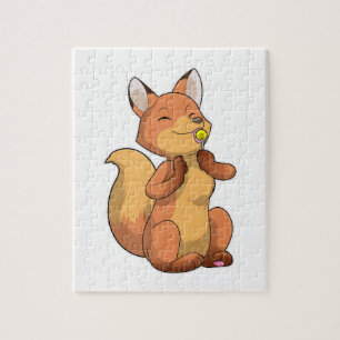 Fox with Lollipop Jigsaw Puzzle