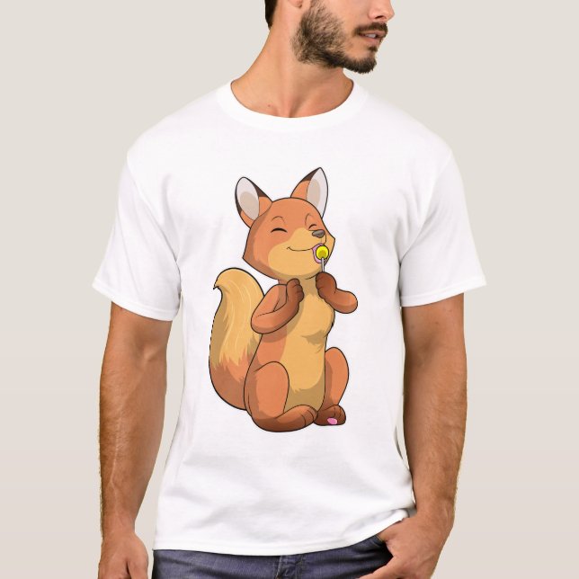 Fox with Lollipop T-Shirt (Front)