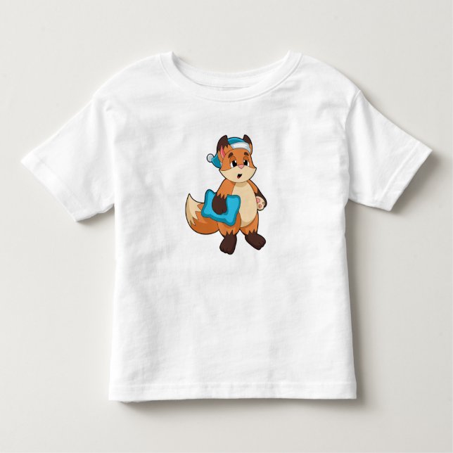 Fox with Nightcap Toddler T-shirt (Front)
