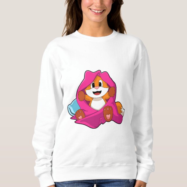 Fox with Pillow and Blanket Sweatshirt (Front)