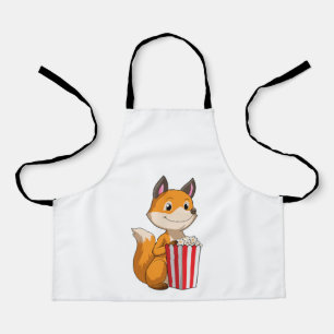 Fox with Popcorn Apron