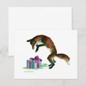 fox with present (Front/Back)