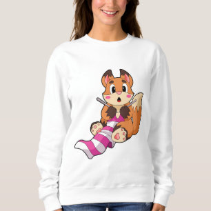Fox with Scarf Sweatshirt