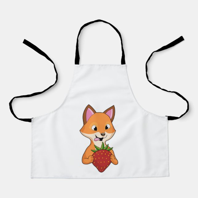 Fox with Strawberry Apron (Front)