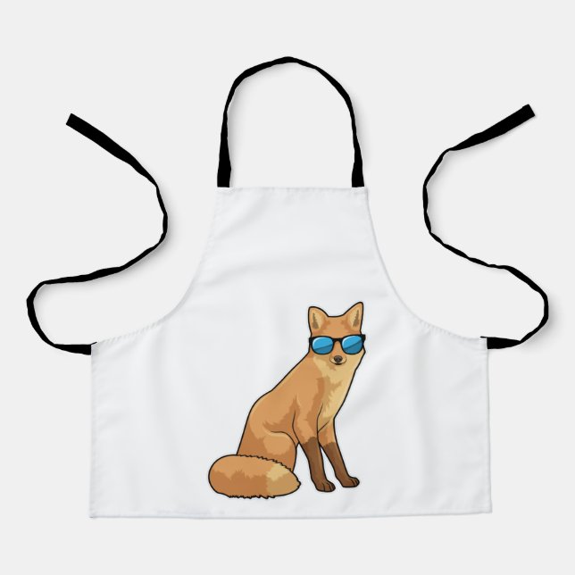 Fox with Sunglasses Apron (Front)