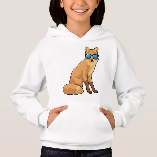 Fox with Sunglasses Hoodie (Front)