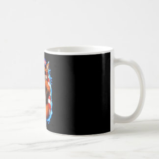 Fox with sunglasses patriotic animal summer pool coffee mug