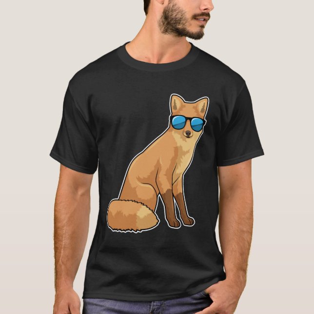 Fox with Sunglasses T-Shirt (Front)
