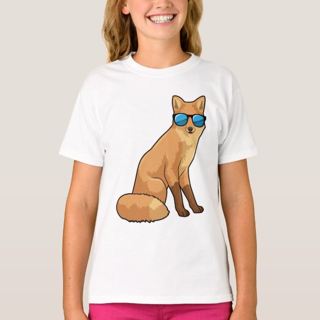 Fox with Sunglasses T-Shirt (Front)