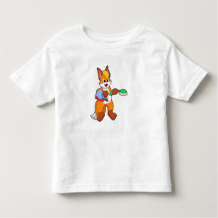 Fox with Towel & Brush Toddler T-shirt