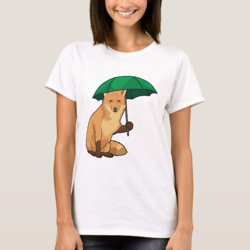 Fox with Umbrella T_Shirt