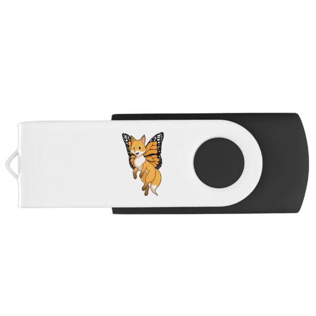 Fox with Wing Flash Drive (Back)