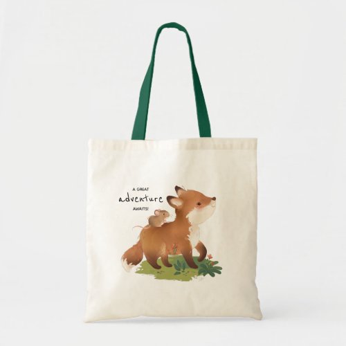 Fox  Woodland Forest Rustic Animal Illustration Tote Bag