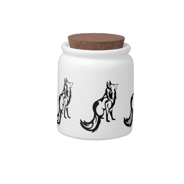 Foxed Candy Jar (Left)