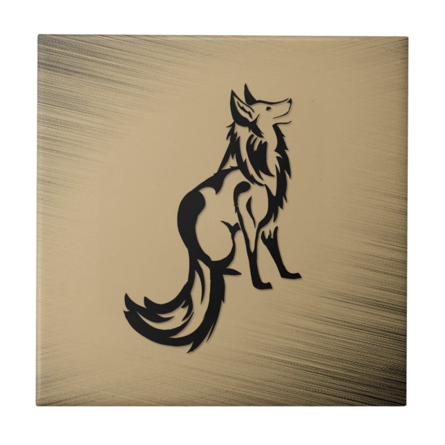 Foxed Ceramic Tile (Front)