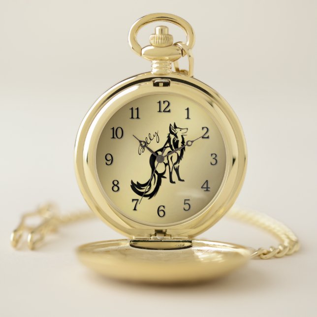 Foxed Personal Name Pocket Watch (Inside)