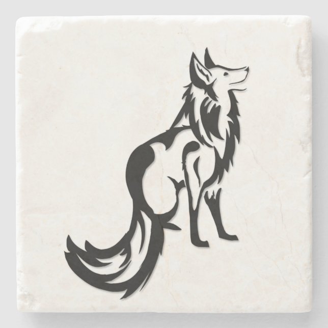 Foxed Stone Coaster (Front)