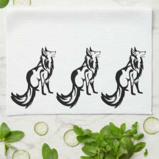 Foxed White Kitchen Towel