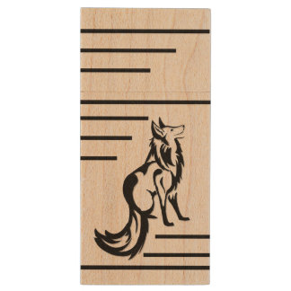 Foxed Wood Flash Drive