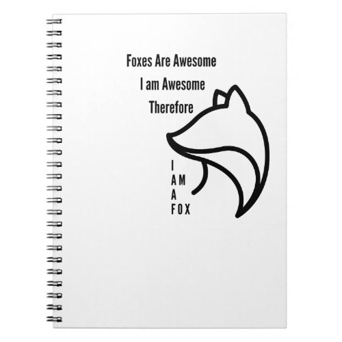 Foxes Are Awesome Notebook