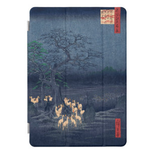 Foxes at Night Shrine Vintage Ukiyo-e Japanese Art iPad Pro Cover
