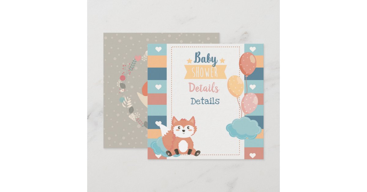 Foxes Baby Shower Invitation | Zazzle