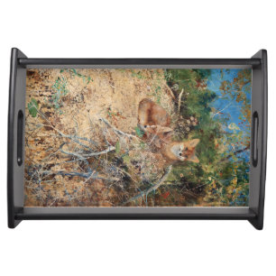 Foxes, Bruno Liljefors Serving Tray