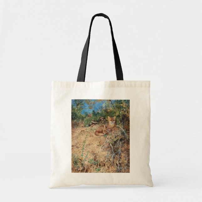Foxes, Bruno Liljefors Tote Bag (Front)