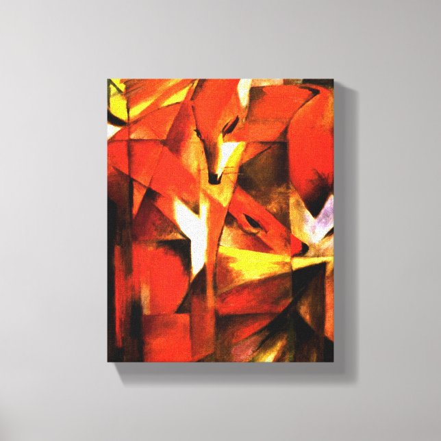Foxes by Franz Marc Fine Art Canvas Print (Front)