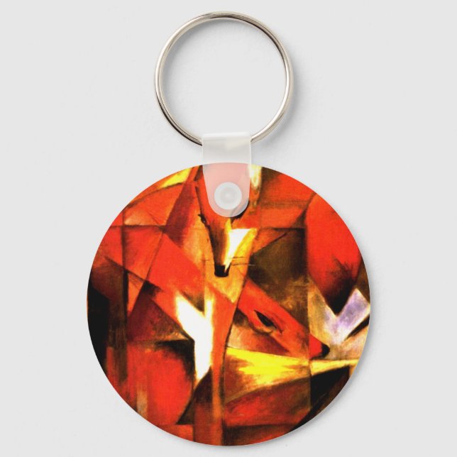 Foxes by Franz Marc Fine Art Keychain (Front)