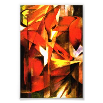 Foxes By Franz Marc Fine Art Photo Print by GalleryGreats at Zazzle