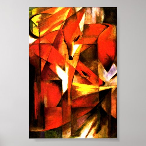 Foxes by Franz Marc Fine Art Poster