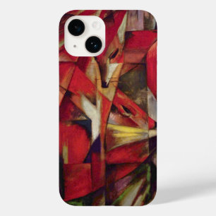 Foxes by Franz Marc, Vintage Abstract Cubism Art Case-Mate iPhone 14 Case