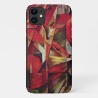 Foxes by Franz Marc, Vintage Abstract Cubism Art Case-Mate iPhone Case