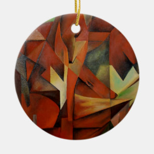 Foxes Ceramic Ornament