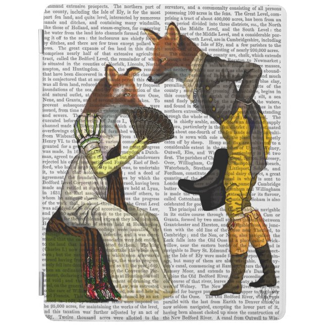 Foxes Courting iPad Air Cover (Front)