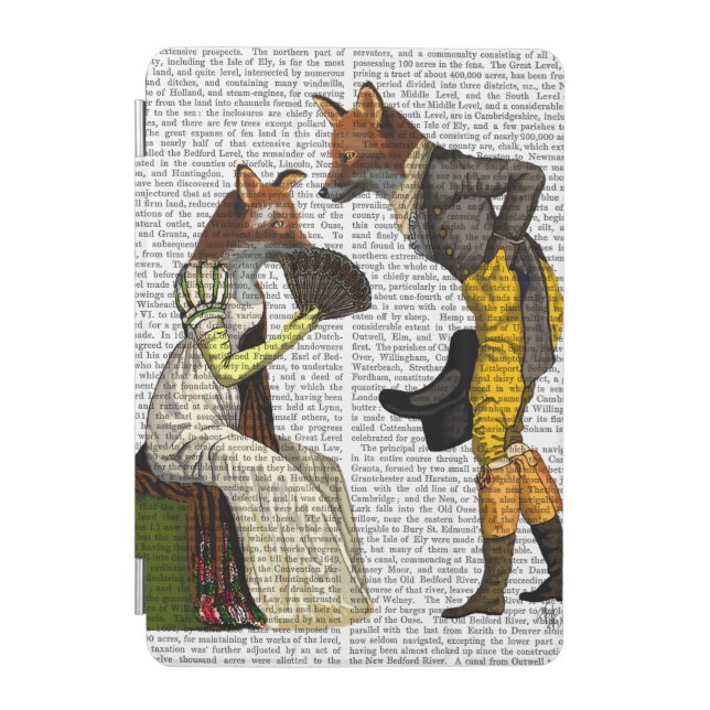 Foxes Courting iPad Mini Cover (Front)