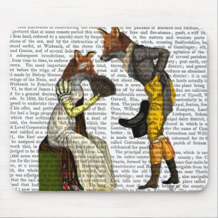 Foxes Courting Mouse Pad