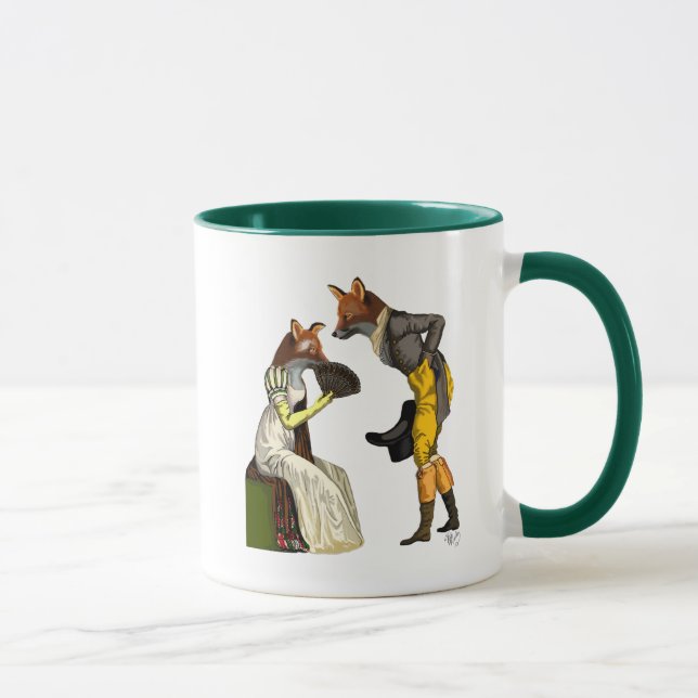 Foxes Courting Mug (Right)