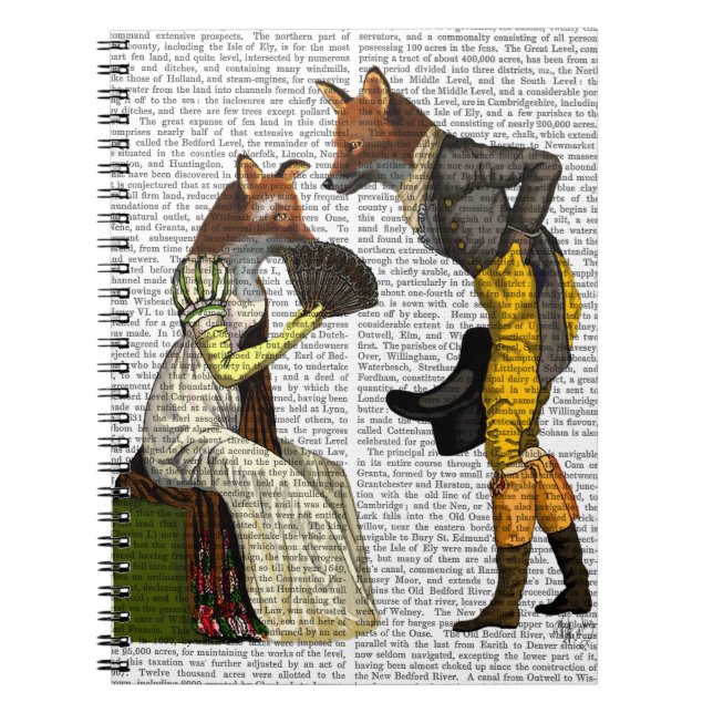 Foxes Courting Notebook (Front)