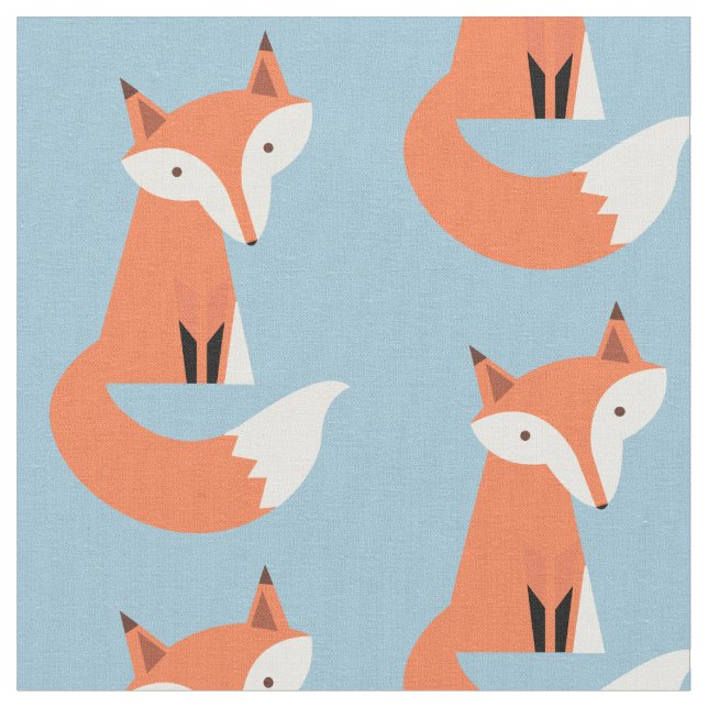 Foxes Fabric (Close Up)