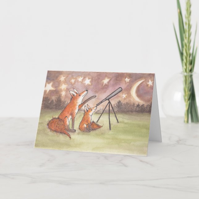 Foxes Father's Day Card (Front)